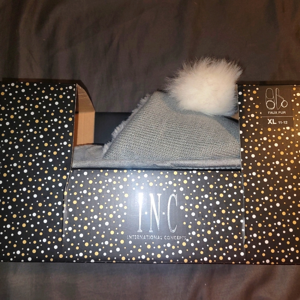 I•N•C International Concepts Faux Fur Womens Slippers XL